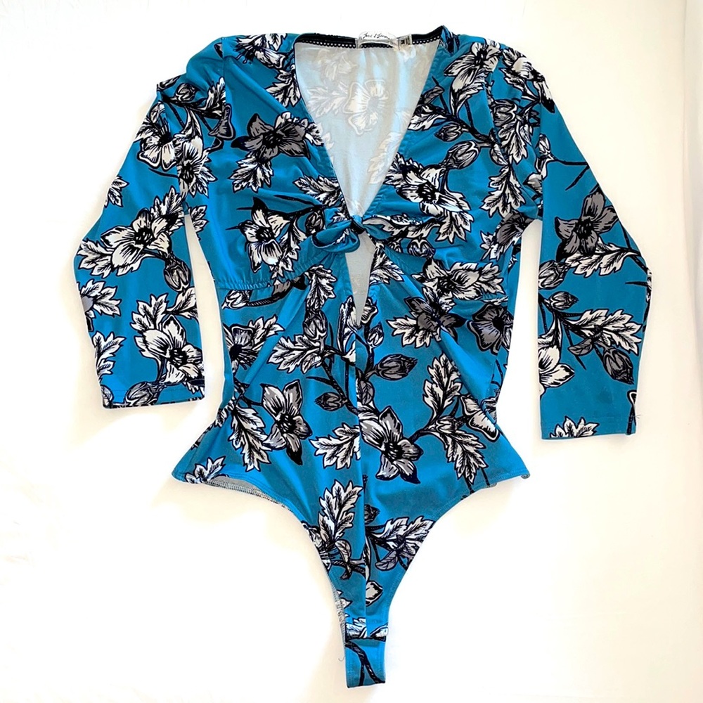 For Love & Lemons Skivvies tie front bodysuit